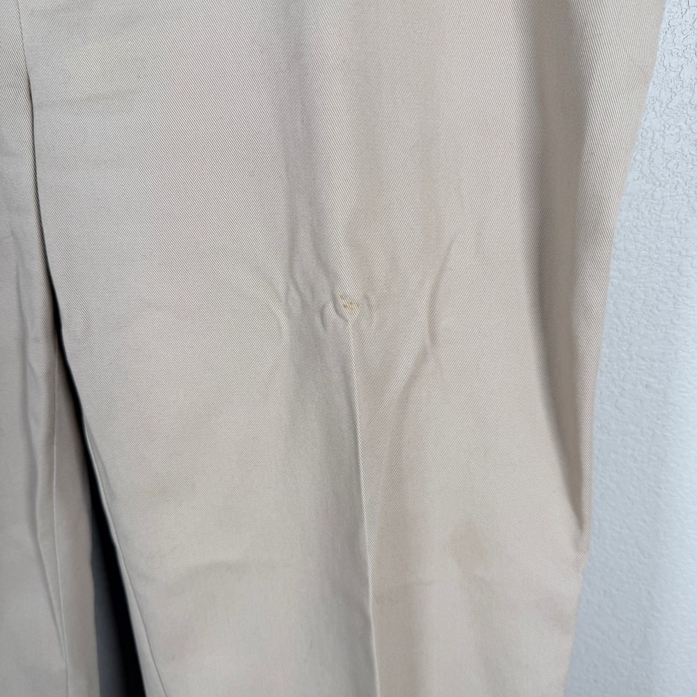 Orvis Chino Pants Mens 38x34 Tan Khaki Flat Front Straight Leg Cotton Twill read - Picture 3 of 9